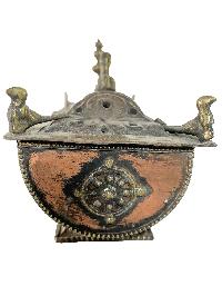 Hand Beaten Metal Incense Burner