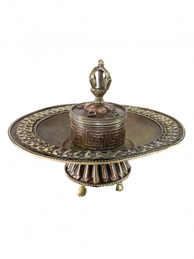 Hand Beaten Metal Dhakya Cup