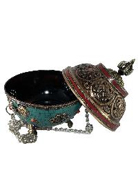 Hand Beaten Metal Incense Burner, [hanging & Swinging]