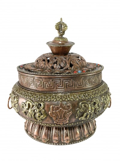 Hand Beaten Metal Incense Burner, [hanging & Swinging]