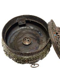 Hand Beaten Metal Incense Burner, [hanging & Swinging]