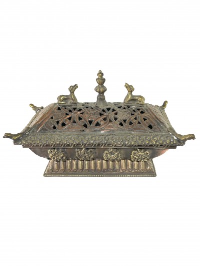 Hand Beaten Metal Incense Burner