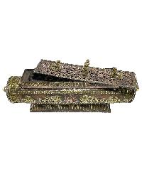 Hand Beaten Metal Incense Burner, With Incense Holder