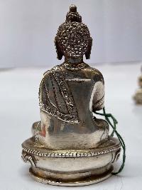 [master Quality], Sterling Silver, [198 Gram] Statue Of Amitabha Buddha [old Stock]