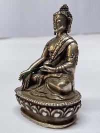 [master Quality], Sterling Silver, [194 Gram] Statue Of Ratnasambhava Buddha, [old Stock]
