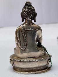 [master Quality], Sterling Silver, [194 Gram] Statue Of Ratnasambhava Buddha, [old Stock]