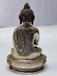 [master Quality], Sterling Silver, [185gram] Statue Of Amoghasiddhi Buddha, [old Stock]