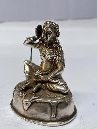 [master Quality], Sterling Silver, [208gram] Statue Of Milarepa, [old Stock], [rare Find]