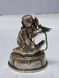 [master Quality], Sterling Silver, [208gram] Statue Of Milarepa, [old Stock], [rare Find]
