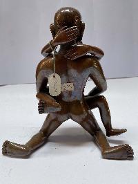 Nepali Handmade Statue Of Kamasutra, [chocolate Oxidized]