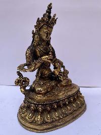 Buddhist Statue Of Vajrasattva, [full Fire Gold Plated], Antique Finishing