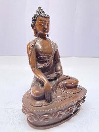 Buddhist Statue Of Shakyamuni Buddha, [chocolate Oxidized]