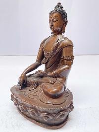 Buddhist Statue Of Shakyamuni Buddha, [chocolate Oxidized]