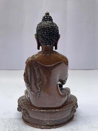 Buddhist Statue Of Shakyamuni Buddha, [chocolate Oxidized]