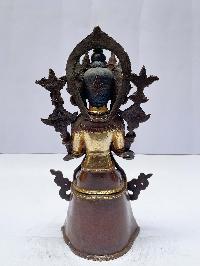 Buddhist Statue Of Amitabha Buddha, [partly Gold Plated], [painted Face]