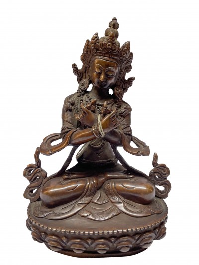 Buddhist Statue Of Vajrasattva, [chocolate Oxidized]