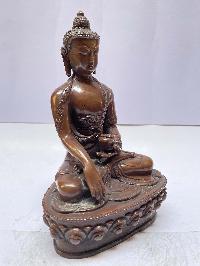 Buddhist Statue Of Shakyamuni Buddha, [chocolate Oxidized]
