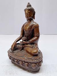 Buddhist Statue Of Shakyamuni Buddha, [chocolate Oxidized]