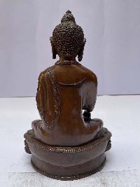 Buddhist Statue Of Shakyamuni Buddha, [chocolate Oxidized]