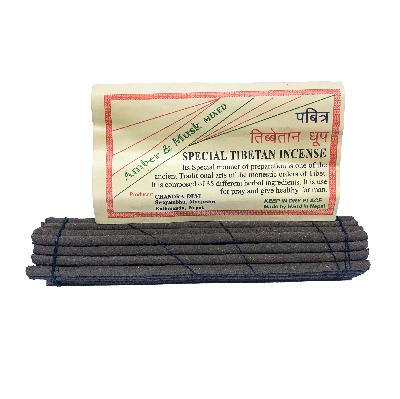 Special Tibetan Herbal Incense, [amber And Musk Mixed], [36 Sticks]