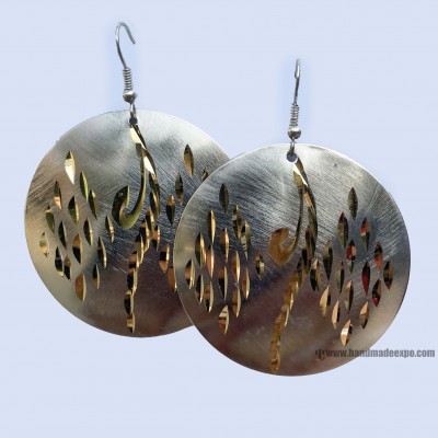 Metal Earring [metal Plate Laser Cut]