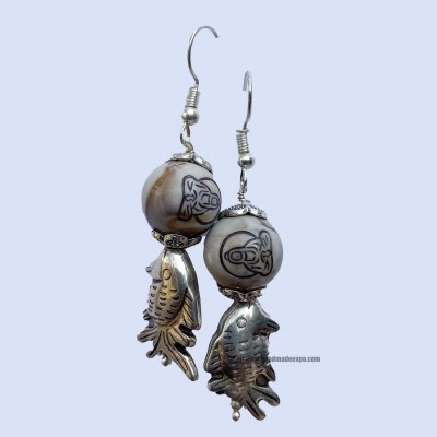 Metal Earring [fish Design]