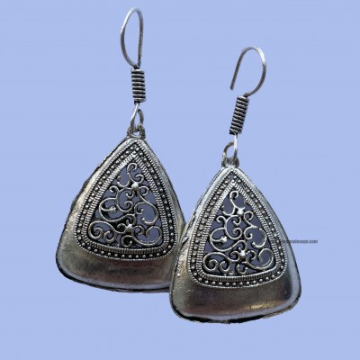 Metal Earring [triangle Shape], Metal