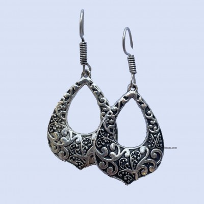 Metal Earring [], Black