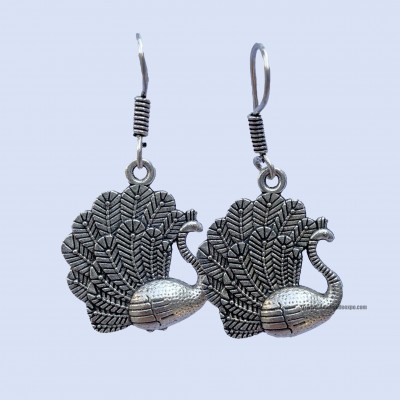 Metal Earring [peacock Design]