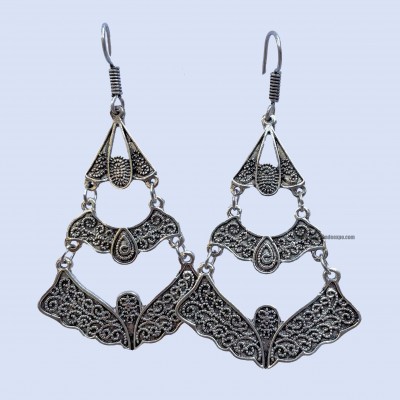 Metal Earring [butterfly Design]