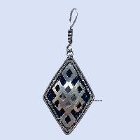 Metal Earring [],black