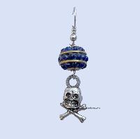 Metal Earring [skull Design], Black