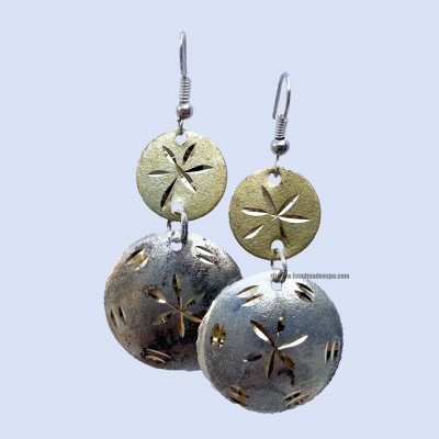 Metal Earrings [round Shape]