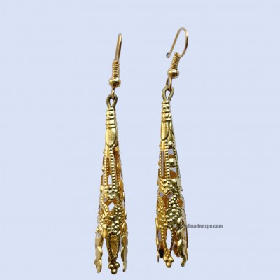 Metal Earrings [],gold