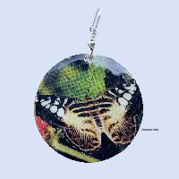 Metal Earrings [butterfly Printed]