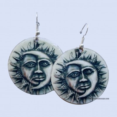 Metal Earrings [face Printed]