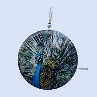 Metal Earrings [peacock Printed]