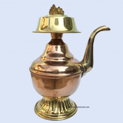Metal [bhumpa, Water Pot] Brass With Gold Plated