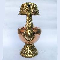Metal [bhumpa,water Pot] Brass With Gold Plated