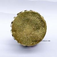 Imitation Amber Flower Vase With [tourquise, Coral And Lapis] And [metal Setting]