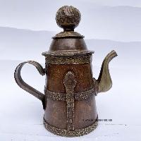 Tibetan Water And Tea And Water Offering Vessel, [brass And Copper],offering Tea