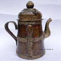 Tibetan Water And Tea And Water Offering Vessel, [brass And Copper], Offering Tea