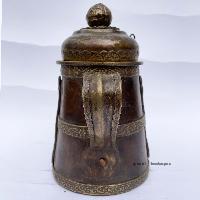 Tibetan Water And Tea And Water Offering Vessel, [brass And Copper], Offering Tea