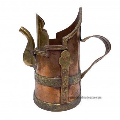 Tibetan Tea And Water Offering Vessel, [brass And Copper]offering Tea