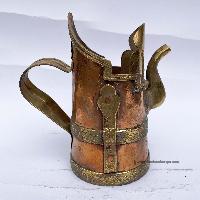 Tibetan Tea And Water Offering Vessel, [brass And Copper]offering Tea