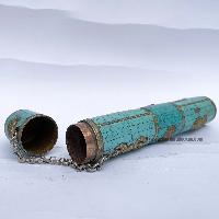 Hand Beaten Metal Incense Holder, With Incense Holder, [tourquise Stone Setting]