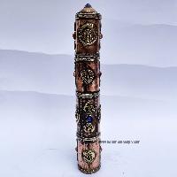 Hand Beaten Metal Incense Holder, Copper Antique