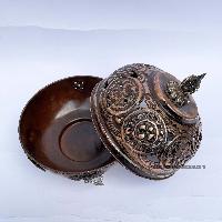 Hand Beaten Metal Incense Burner, [brass And Copper], [hanging & Swinging]