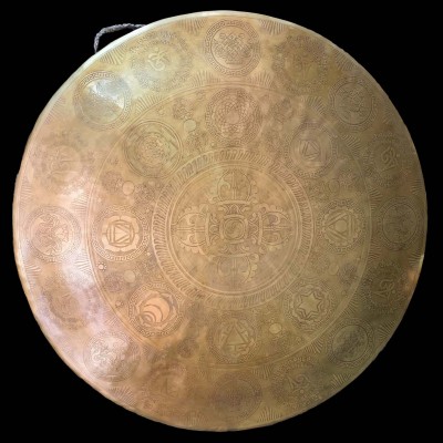 Handmade [gong], Bronze Chau Gong, Tam-tam Gong, Symphonic Gong With [mandala] Etching