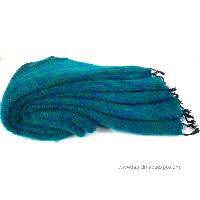 Yak Wool Blanket, Nepali Acrylic Hand Loom Blanket, [tourquise]